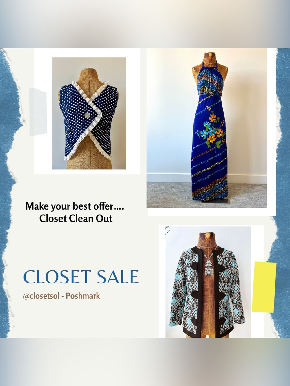 CLOSET CLEAN OUT SALE